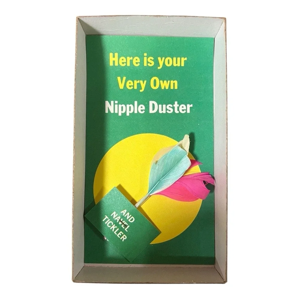 For A Really Neat Gal Vtg Bachelorette Party Gag Gift Golden's Nipple Duster MCM